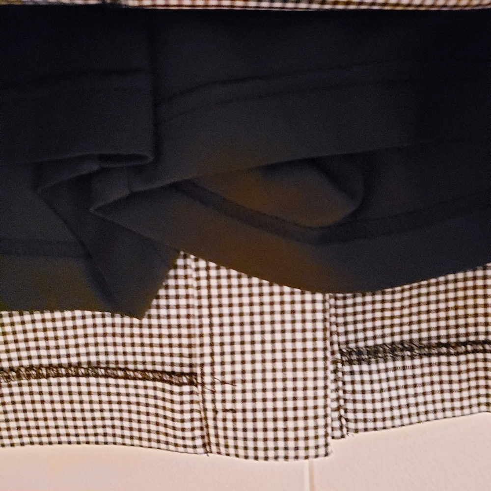 IZOD Skirt Women 8 Black Golf PerformX Black White Check Skort Stretch Active - Picture 6 of 9
